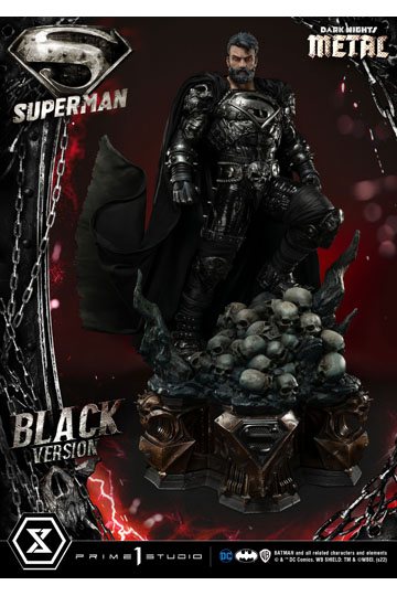 DC Comics Statue 1/3 Superman Black Version 88 cm