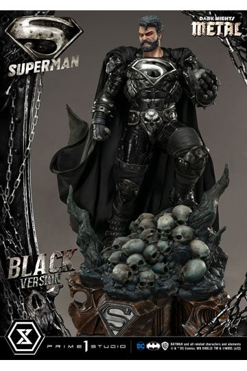 DC Comics Statue 1/3 Superman Black Version 88 cm