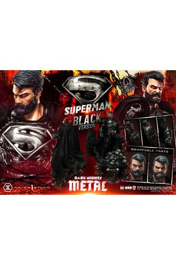 DC Comics Statue 1/3 Superman Black Version 88 cm