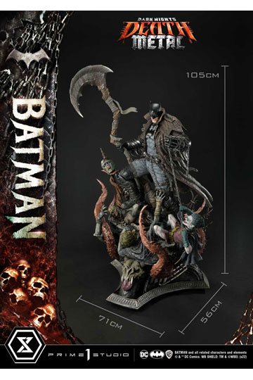 Dark Knights: Metal Statue 1/3 Death Metal Batman 105 cm