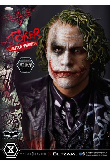 The Dark Knight Premium Bust The Joker Limited Version 26 cm