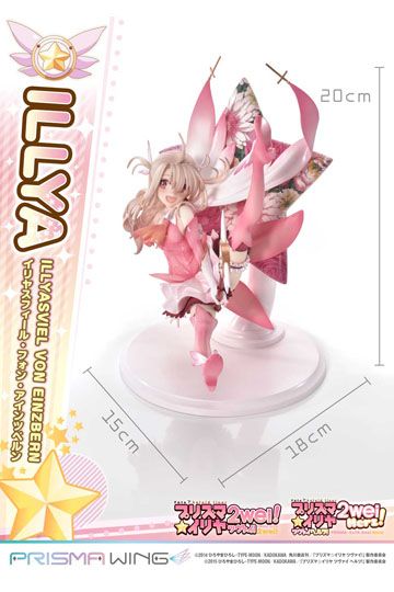 Fate Prisma Wing PVC Statue 1/7 Illyasviel von Einzbern Bonus Version 20 cm