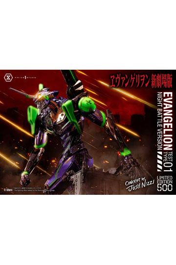 Evangelion Statue Evangelion Test Type 01 Night Battle Version Concept by Josh Nizzi 67 cm