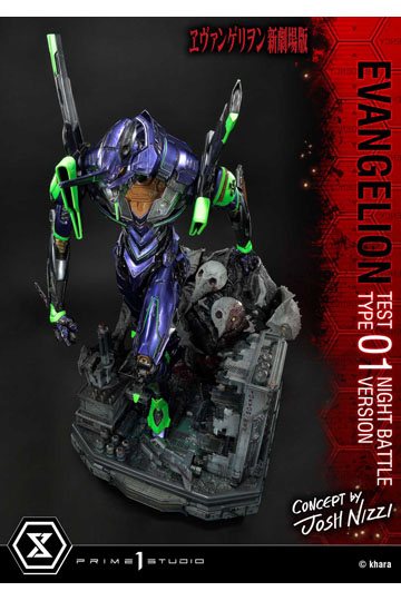 Evangelion Statue Evangelion Test Type 01 Night Battle Version Concept by Josh Nizzi 67 cm