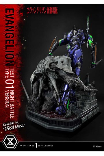 Evangelion Statue Evangelion Test Type 01 Night Battle Version Concept by Josh Nizzi 67 cm