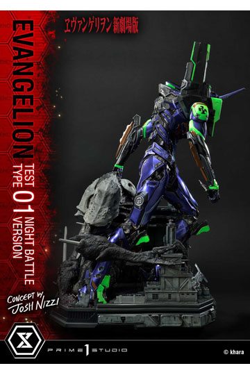 Evangelion Statue Evangelion Test Type 01 Night Battle Version Concept by Josh Nizzi 67 cm