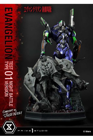 Evangelion Statue Evangelion Test Type 01 Night Battle Version Concept by Josh Nizzi 67 cm