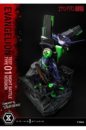 Evangelion Statue Evangelion Test Type 01 Night Battle Version Concept by Josh Nizzi 67 cm