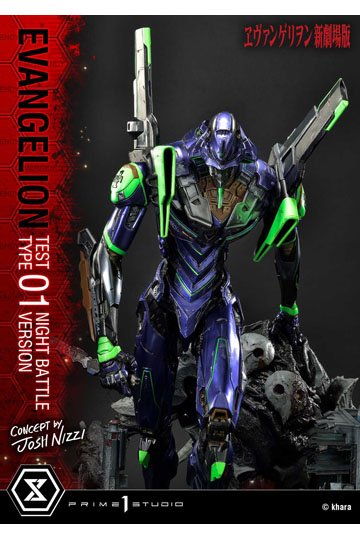 Evangelion Statue Evangelion Test Type 01 Night Battle Version Concept by Josh Nizzi 67 cm