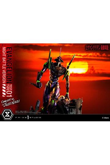 Evangelion Statue Evangelion Test Type 01 Night Battle Version Concept by Josh Nizzi 67 cm
