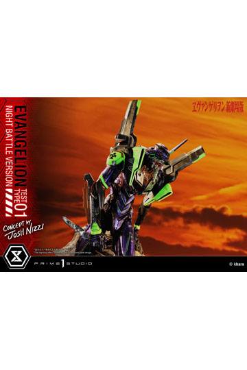 Evangelion Statue Evangelion Test Type 01 Night Battle Version Concept by Josh Nizzi 67 cm