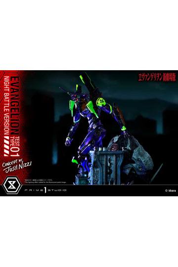 Evangelion Statue Evangelion Test Type 01 Night Battle Version Concept by Josh Nizzi 67 cm