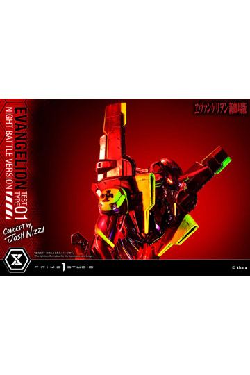 Evangelion Statue Evangelion Test Type 01 Night Battle Version Concept by Josh Nizzi 67 cm