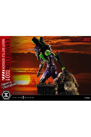 Evangelion Statue Evangelion Test Type 01 Night Battle Version Concept by Josh Nizzi 67 cm