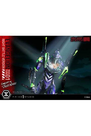 Evangelion Statue Evangelion Test Type 01 Night Battle Version Concept by Josh Nizzi 67 cm