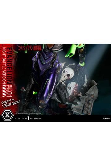 Evangelion Statue Evangelion Test Type 01 Night Battle Version Concept by Josh Nizzi 67 cm