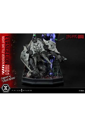 Evangelion Statue Evangelion Test Type 01 Night Battle Version Concept by Josh Nizzi 67 cm
