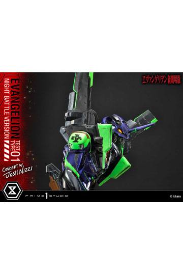 Evangelion Statue Evangelion Test Type 01 Night Battle Version Concept by Josh Nizzi 67 cm