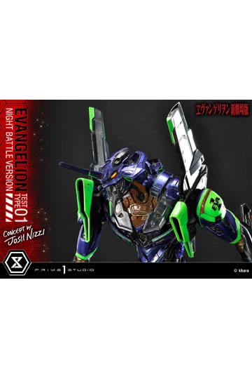 Evangelion Statue Evangelion Test Type 01 Night Battle Version Concept by Josh Nizzi 67 cm