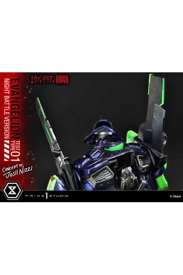 Evangelion Statue Evangelion Test Type 01 Night Battle Version Concept by Josh Nizzi 67 cm