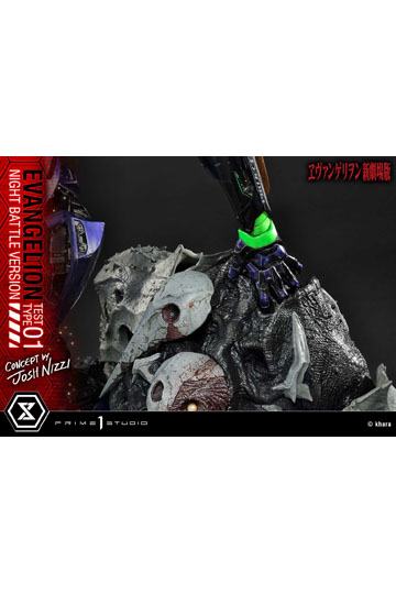 Evangelion Statue Evangelion Test Type 01 Night Battle Version Concept by Josh Nizzi 67 cm