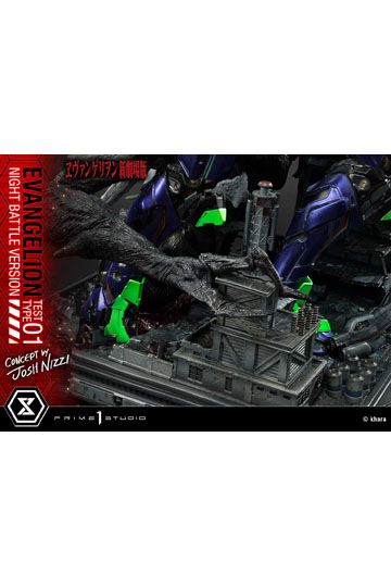 Evangelion Statue Evangelion Test Type 01 Night Battle Version Concept by Josh Nizzi 67 cm