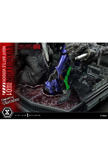 Evangelion Statue Evangelion Test Type 01 Night Battle Version Concept by Josh Nizzi 67 cm