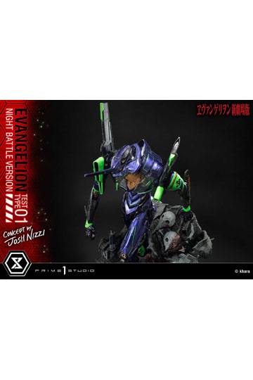 Evangelion Statue Evangelion Test Type 01 Night Battle Version Concept by Josh Nizzi 67 cm