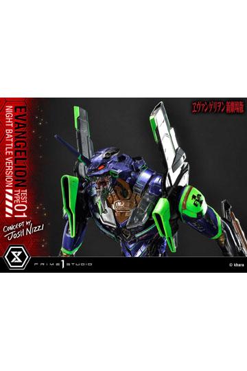 Evangelion Statue Evangelion Test Type 01 Night Battle Version Concept by Josh Nizzi 67 cm