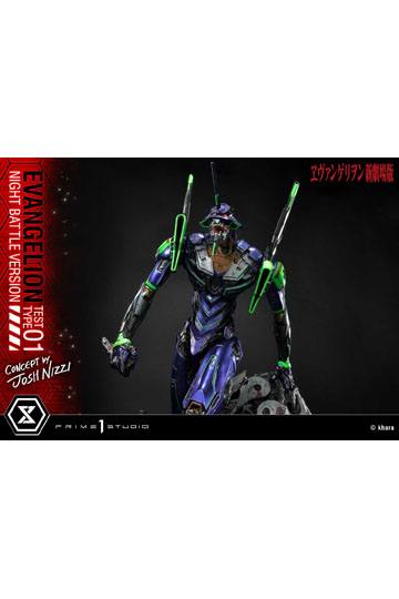 Evangelion Statue Evangelion Test Type 01 Night Battle Version Concept by Josh Nizzi 67 cm