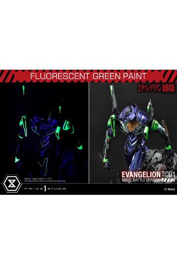 Evangelion Statue Evangelion Test Type 01 Night Battle Version Concept by Josh Nizzi 67 cm