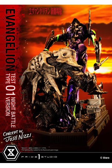 Evangelion Statue Evangelion Test Type 01 Night Battle Version Concept by Josh Nizzi 67 cm