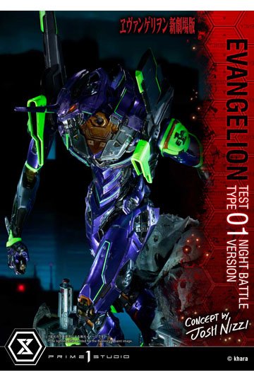 Evangelion Statue Evangelion Test Type 01 Night Battle Version Concept by Josh Nizzi 67 cm