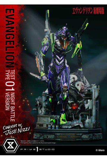 Evangelion Statue Evangelion Test Type 01 Night Battle Version Concept by Josh Nizzi 67 cm