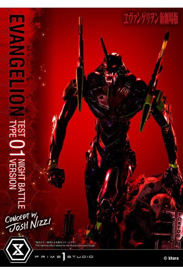 Evangelion Statue Evangelion Test Type 01 Night Battle Version Concept by Josh Nizzi 67 cm