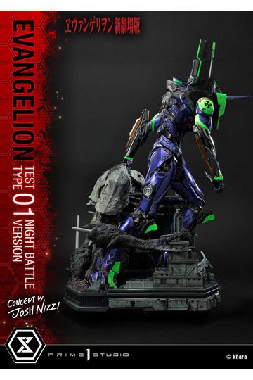 Evangelion Statue Evangelion Test Type 01 Night Battle Version Concept by Josh Nizzi 67 cm