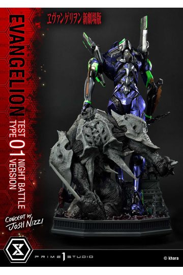 Evangelion Statue Evangelion Test Type 01 Night Battle Version Concept by Josh Nizzi 67 cm
