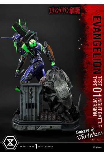 Evangelion Statue Evangelion Test Type 01 Night Battle Version Concept by Josh Nizzi 67 cm