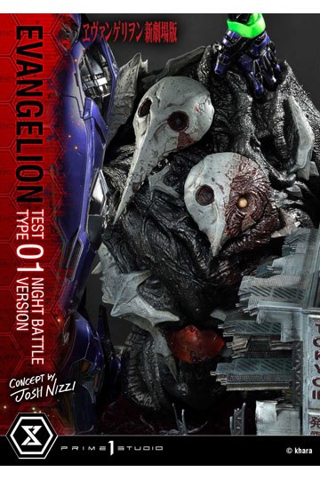 Evangelion Statue Evangelion Test Type 01 Night Battle Version Concept by Josh Nizzi 67 cm