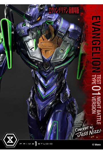 Evangelion Statue Evangelion Test Type 01 Night Battle Version Concept by Josh Nizzi 67 cm