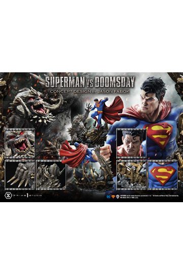 DC Comics Statue 1/3 Superman Vs. Doomsday by Jason Fabok 95 cm