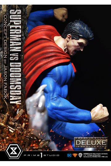 DC Comics Statue 1/3 Superman Vs. Doomsday by Jason Fabok Deluxe Bonus Version 95 cm