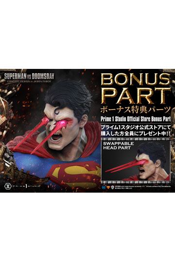 DC Comics Statue 1/3 Superman Vs. Doomsday by Jason Fabok Deluxe Bonus Version 95 cm