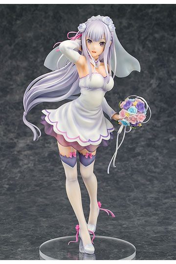 Re:ZERO -Starting Life in Another World- PVC Statue 1/7 Emilia Wedding Ver. 25 cm
