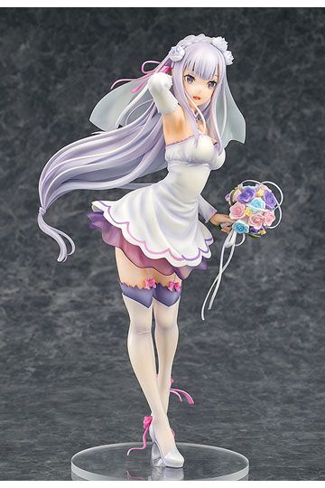 Re:ZERO -Starting Life in Another World- PVC Statue 1/7 Emilia Wedding Ver. 25 cm