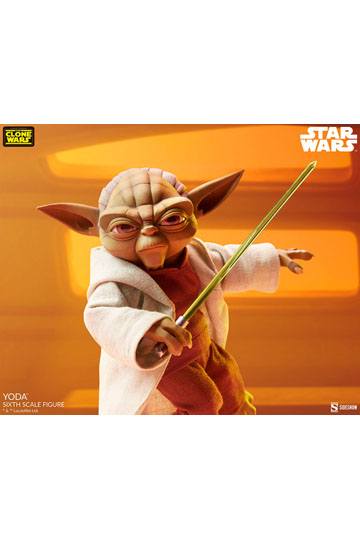 Star Wars The Clone Wars Action Figure 1/6 Yoda 14 cm