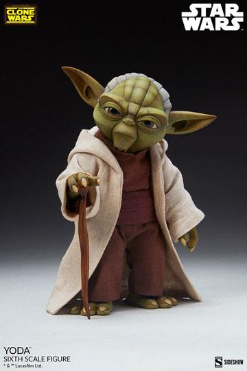 Star Wars The Clone Wars Action Figure 1/6 Yoda 14 cm