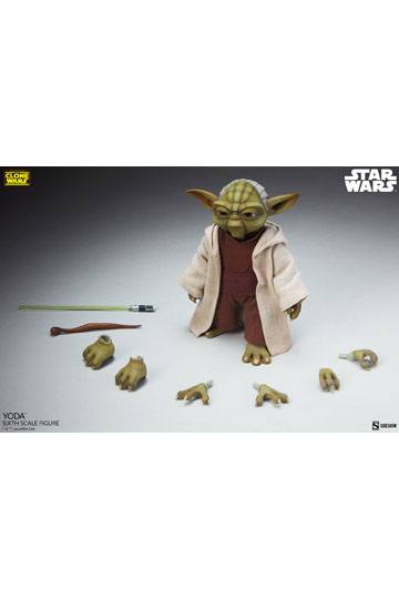 Star Wars The Clone Wars Action Figure 1/6 Yoda 14 cm