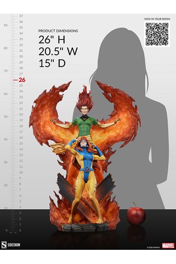 Marvel Maquette Phoenix and Jean Grey 66 cm