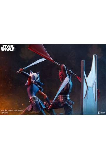 Star Wars: The Clone Wars Diorama Ahsoka Tano vs Darth Maul 51 cm